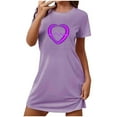 thumbnail image 1 of Hanen Women's Nightgown Cute Print Sleep Shirts Soft Nightshirt Lightweight Pajamas Dress Nightgowns for Women S-XXL, 1 of 3