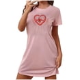 thumbnail image 1 of Hanen Women's Nightgown Cute Print Sleep Shirts Soft Nightshirt Lightweight Pajamas Dress Nightgowns for Women S-XXL, 1 of 3