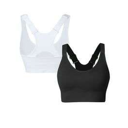 Avia Seamless Zip Front Sports Bra for Women, Full Coverage