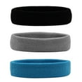 thumbnail image 1 of Hanerdun 3PCS Sports Headbands Sweat Absorbing Head Band Unisex Running Workout Hair Band Assorted Color, 1 of 5
