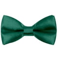 thumbnail image 1 of Hanerdun Kids Bowtie Pre-Tied Neckties Toddler Teen Boys Adjustable Solid Bow Ties Dark Green, 1 of 5