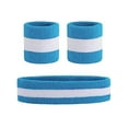 thumbnail image 1 of Hanerdun Sports Sweat Headband Wristbands Set Unisex Workout Terry Head Bands for Running Jogging Football One Size, 1 of 5