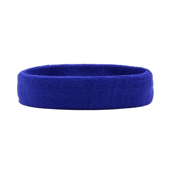 Hanerdun Sports Headbands Sweat Absorbing Head Band Unisex Running Workout Hair Band Royal Blue