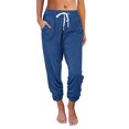 thumbnail image 1 of Hanerdun Women Joggers Workout Pants with Pockets Running Trousers Casual Bottom Blue S, 1 of 5