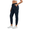 thumbnail image 1 of Hanerdun Women Cargo Hiking Pants Joggers with Pockets Workout Athletic Trousers Drawstring Elastic Waist Activewear L, 1 of 9