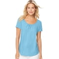 thumbnail image 1 of Hanes Women Scoop Neck Short Sleeve fashion t shirts, 1 of 3