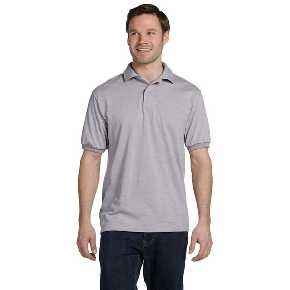 Hanes 054 EcoSmart Men's Polo Shirt - Light Steel - X-Large