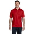 thumbnail image 1 of Hanes 054 EcoSmart Men's Polo Shirt - Red - Small, 1 of 2
