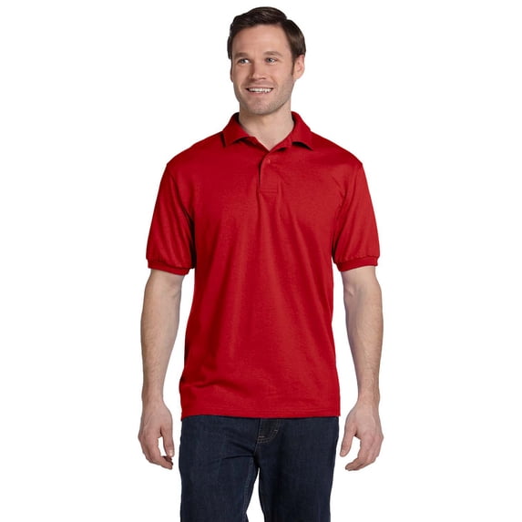 Hanes 054 EcoSmart Men's Polo Shirt - Red - Small