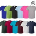 thumbnail image 1 of Hanes - 100% Cotton Men Essential-T T-Shirt | 5 oz. Classic Fit Width, Rib Collar | Men’s Short Sleeve Crew Neck Tee | Mix Color Bulk - 12 Pack Tees | Size 3X-Large, 1 of 5