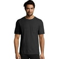 thumbnail image 1 of Hanes 1901 Heritage Dyed Short Sleeve Crewneck Pocket Tee 5A59D GRTDYE -Black Soot -L, 1 of 3