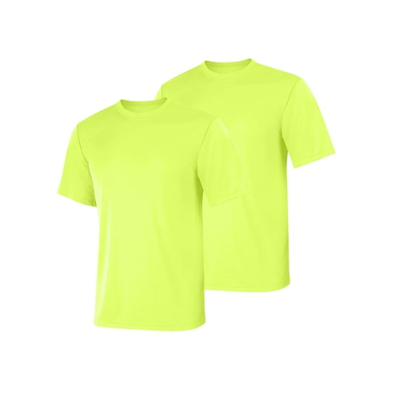 Hanes 2-Pack Cool Dri Men's T-Shirt Sport Performance Tee Comfort Ribbed Light