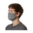 thumbnail image 1 of Hanes - 2-Ply Cotton Pocket Face Mask - MKPKCR - Concrete Grey - Size: OS PK 5, 1 of 2