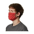 thumbnail image 1 of Hanes - 2-Ply Cotton Pocket Face Mask - MKPKCR - Deep Red - Size: OS PK 5, 1 of 2