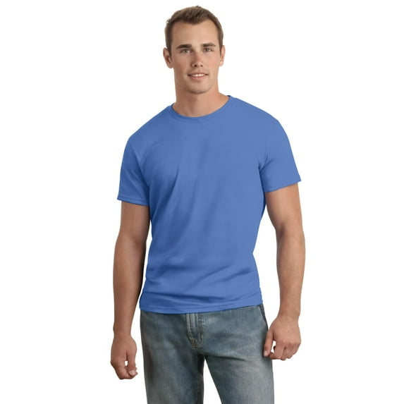Hanes 4.5 oz. 100% Ringspun Cotton nano-T T-Shirt (4980) Vintage Blue, L