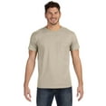 thumbnail image 1 of Hanes 4.5 oz. 100% Ringspun Cotton nano-T T-Shirt with Pocket (498P) Vintage Khaki, L, 1 of 2