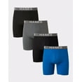 thumbnail image 1 of Hanes 4-Pack Boxer Briefs Ultimate Men's Comfort Flex Fit Ultra Soft Black/Grey, 1 of 8