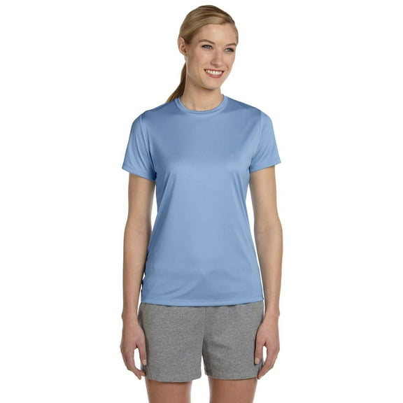 Hanes 4830 Ladies Cool Dri T-Shirt - Light Blue - 3X-Large