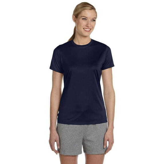 Hanes 4830 Ladies Cool Dri T-Shirt - Navy - X-Large