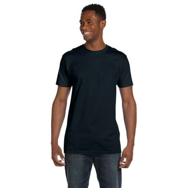 Hanes 4980 Nano Cotton T-Shirt - Black - Large