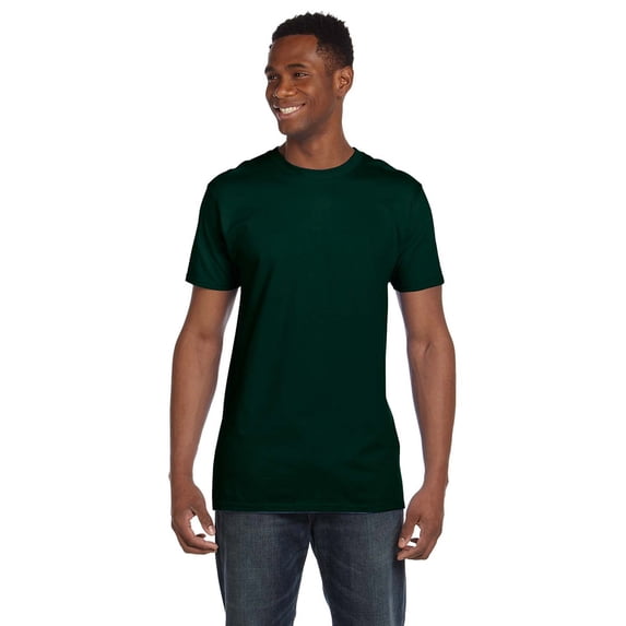 Hanes 4980 Nano Cotton T-Shirt - Forest - Medium
