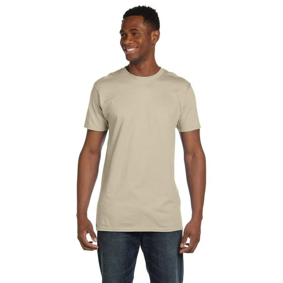Hanes 4980 Nano Cotton T-Shirt - Sand - Medium