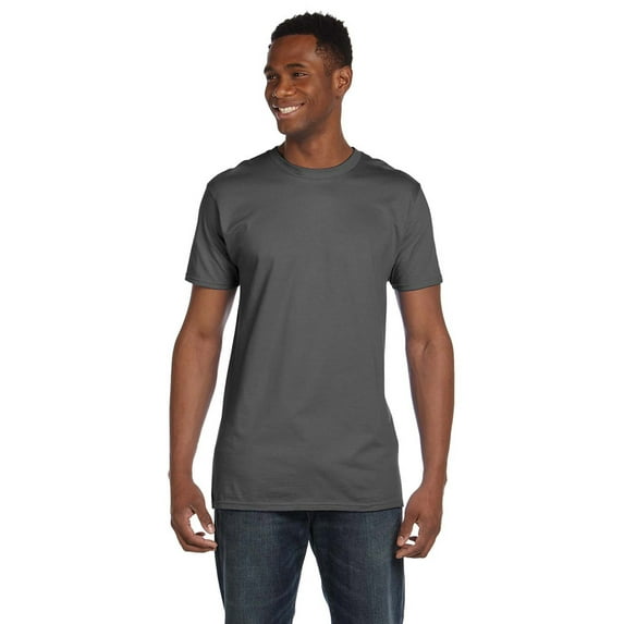 Hanes 4980 Nano Cotton T-Shirt - Smoke Gray - Large