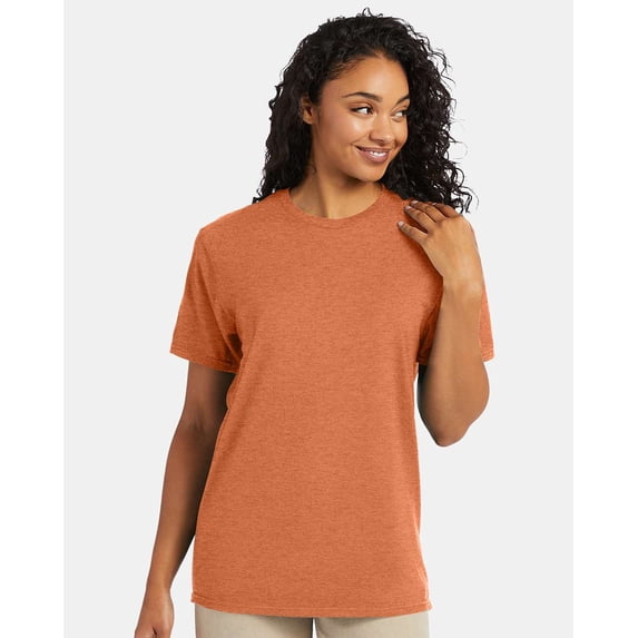 Hanes Mens Nano-T T-shirt, XL, Pumpkin Heather