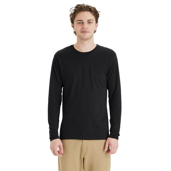 Hanes Men's Long Sleeve T-Shirt Tee Perfect-T Lightweight Soft Crewneck S-3XL