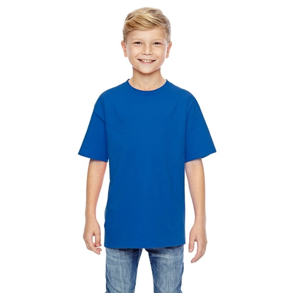 Hanes 498Y Youth 4.5 Oz. 100 Ringspun Cotton Perfect-Tt-Shirt
