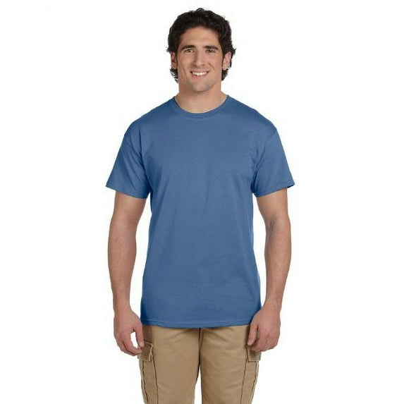 Hanes Men`s ComfortBlend® EcoSmart® Crewneck T-Shirt,5170,2X,Heather Blue (Pack of 3) 3 Heather Blue