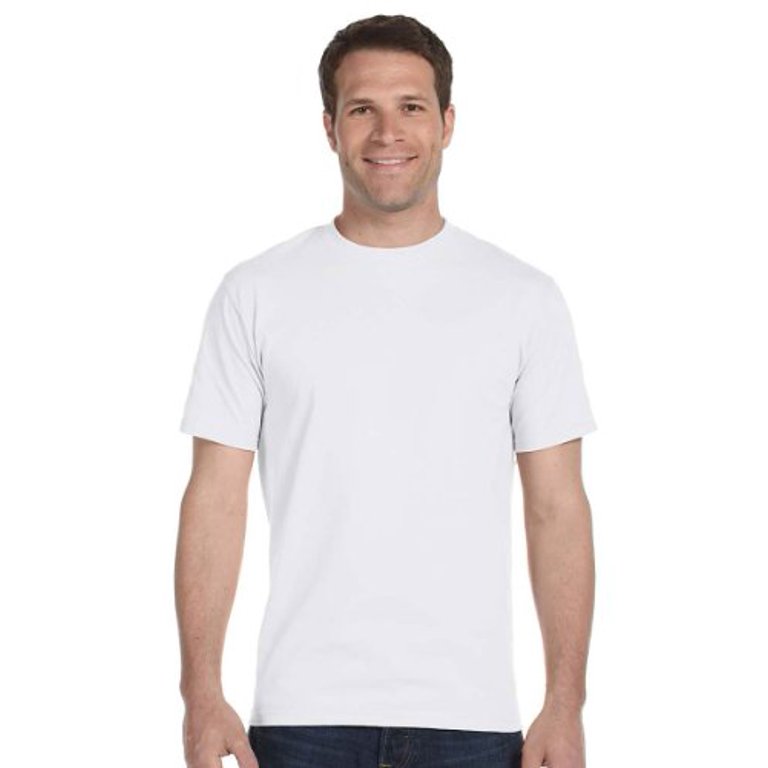 Hanes 5.2 oz. ComfortSoft Cotton T-Shirt 5280 Pack of 5- WHITE,XL