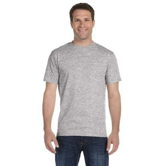 Hanes 5.2 oz. ComfortSoft Cotton T-Shirt 5280 Pack of 6- LIGHT STEEL,3XL