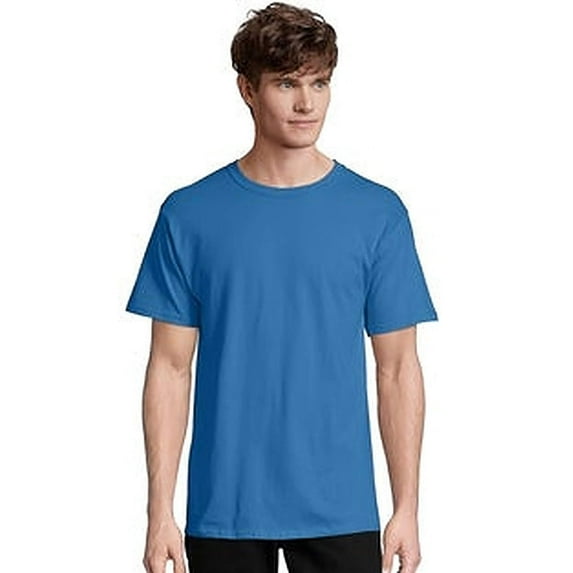 Hanes 5.2 oz. ComfortSoft� Cotton T-Shirt - DENIM BLUE - XL Pack of 6