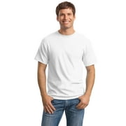 Hanes 5.2 oz. Cotton T-Shirt (5280) White, L (Pack of 6)