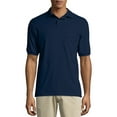 thumbnail image 1 of Hanes 504 Cotton-Blend Jersey Mens Polo With Pocket Size 2 Extra Large, Navy Blue, 1 of 2
