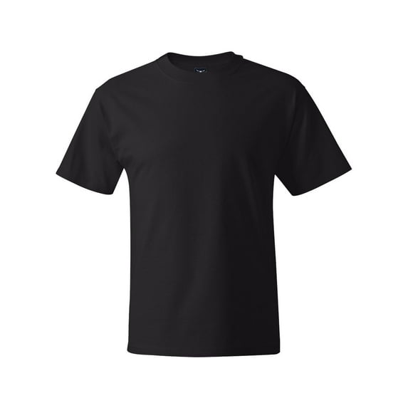 Hanes 518T Beefy-T Tall Men's Tees - Black - XX-Large Tall
