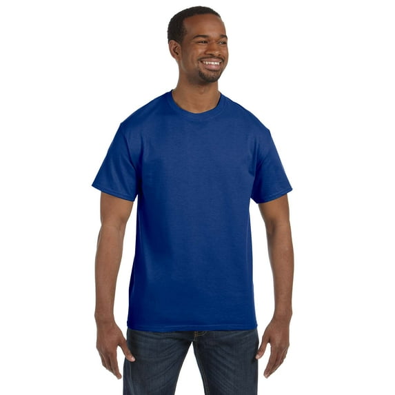 HANES 5250T MEN'S 6.1 OZ. T-SHIRT, S, Twighlight Blue