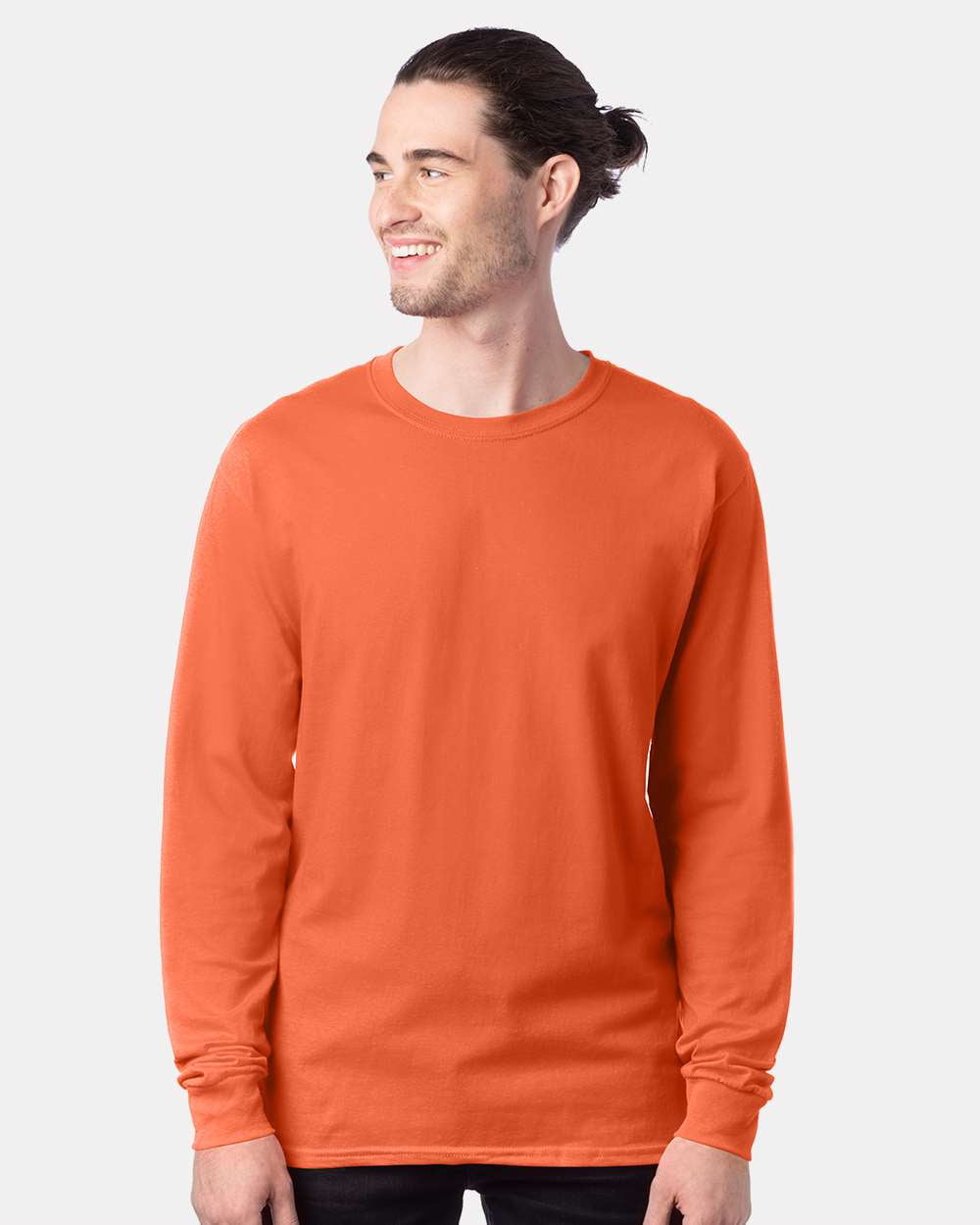 Hanes slim fit crew neck sales