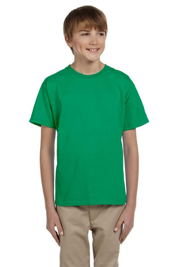 5370 Boys Short Sleeve T-Shirt - Kelly Green - X-Large