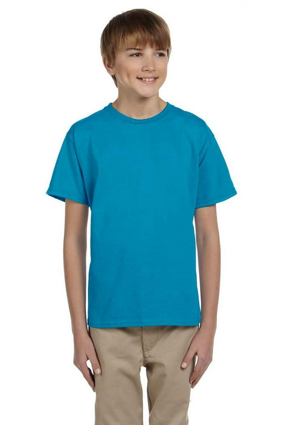 5370 Boys Short Sleeve T-Shirt - Teal - X-Large