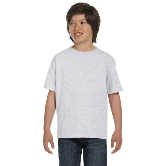 Hanes 5380 Youth Beefy-T - Ash - X-Large
