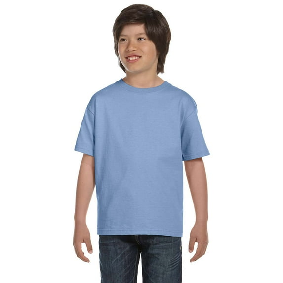 Hanes 5380 Youth Beefy-T - Light Blue - X-Large