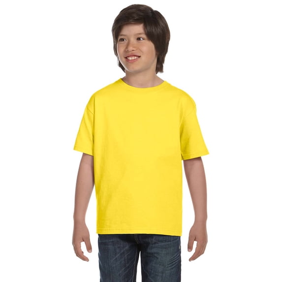 Hanes 5380 Youth Beefy-T - Yellow - Small