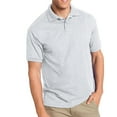 thumbnail image 1 of Hanes 54 Adult 50/50 Ecosmart-Jersey Knit Polo, Ash, L, Pack 2, Mens Polo Shirts, 1 of 1