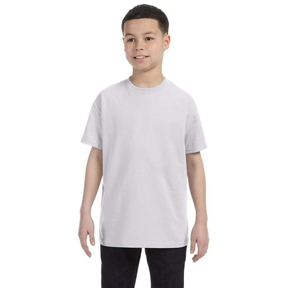 Hanes 54500 Youth Tagless T-Shirt - Ash - X-Large
