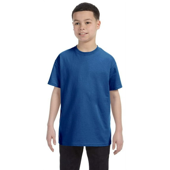 Hanes 54500 Youth Tagless T-Shirt - Deep Royal - X-Large