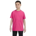 thumbnail image 1 of Hanes 54500 Youth Tagless T-Shirt - Pink - Small, 1 of 2