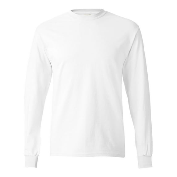 Hanes 5586 Unisex 6.1 oz. Tagless Long-Sleeve T-Shirt (2 PACK)