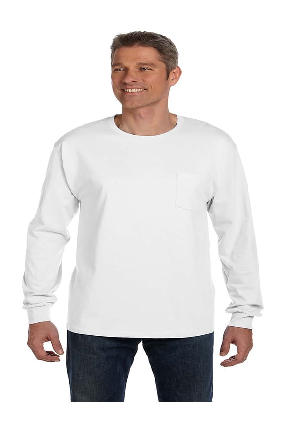 5596 Men'S 6.1 Oz. Long-Sleeve Pocket T-Shirt